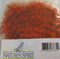 grizzly marabou  hot orange Natures Spirit